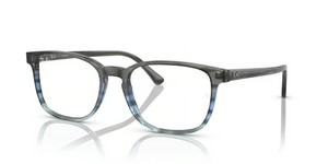 8254 - Striped Grey & Blue with Clear Lenses