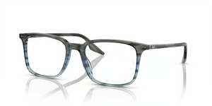 8254 - Striped Grey & Blue with Clear Lenses