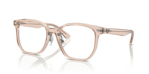 8267 - Transparent Light Brown with Clear Lenses