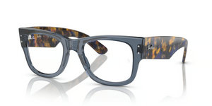 8296 - Transparent Dark Blue with Clear Lenses