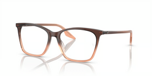 8312 - Brown & Orange with Clear Lenses