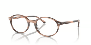8358 - Striped Pink with Clear Lenses