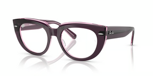 8364 - Violet On Transparent Pink with Clear Lenses