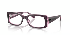 8364 - Violet On Transparent Pink with Clear Lenses