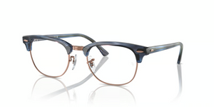 8374 - Striped Blue with Clear Lenses