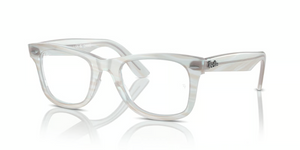 8382 - Photo Striped Light Blue with Clear Lenses