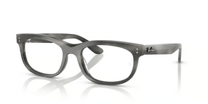 8400 - Striped Gray with Clear Lenses