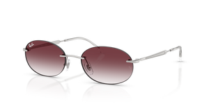 003/8H - Silver with Clear Gradient Dark Violet Lenses