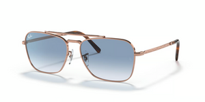 92023F - Rose Gold with Light Blue Lenses