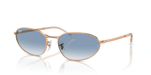 92023F - Rose Gold with Clear & Blue Lenses