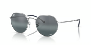 9242G6 - Silver with Polarized Dark Blue Lenses