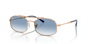 92623F - Rose Gold with Light Blue Lenses