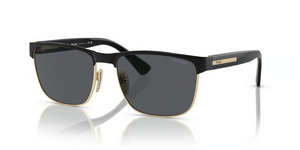 AAV07T - Black/Pale Gold with Grafite Cristallo Lenses