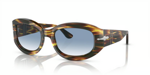 938/3F - Brown-Yellow Tortoise with Clear Gradient Blue Lenses