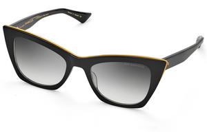DTS513-50-01-Z Black - Black Swirl - Yellow Gold with Grey to Clear Gradient Lenses
