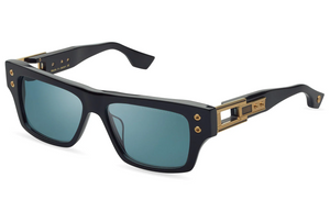 DTS407-A-01 Black - Yellow Gold with Dark Turquoise Lenses