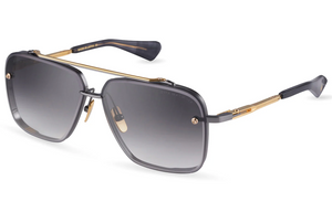 DTS121-62-05 Black Rhodium - Yellow Gold with Dark Grey to Clear Gradient Lenses