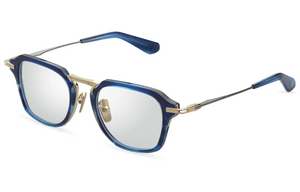DTX413-A-03 Blue Swirl - Gold - Black Palladium with Clear Lenses