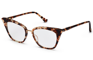 DRX-3031-E-CMT-GLD-51-Z Cream Tortoise/Gold with Clear Lenses