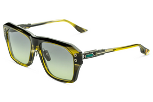 DTS417-A-03 Cyber Smoke - Black Iron with Light Grey to Light Vintage Green Gradient Lenses