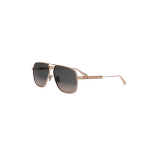 D0AL - Shiny Grey with Blue Gradient Lenses