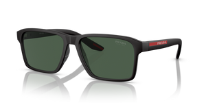 DG006U - Black Rubber with Dark Green Lenses