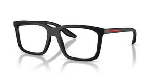 DG01O1 - Rubbered Black with Clear Lenses