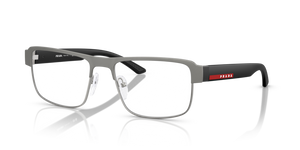 DHG1O1 - Matte Brushed Lead with Clear Lenses