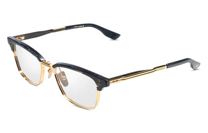 DTX132-52-03-Z Dark Grey Swirl - Yellow Gold - Black Iron with Clear Lenses