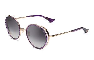 DTS532-52-01-Z Dark Lavendar/White Gold with Dark Grey to Clear Lenses