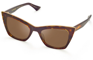 DTS513-50-02-Z Dark Tortoise-Burnt Brown Back - White Gold with Brown Lenses