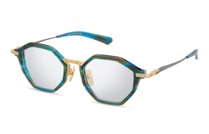 DTX448-A-03 Digital Swirl - Matte Yellow Gold with Clear Lenses