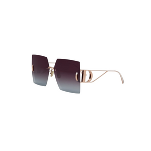 E0G2 - Shiny Rose with Violet Gradient Lenses