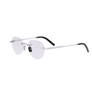 F000 - Shiny Silver with Clear Lenses