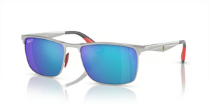 F007A1 - Silver with Polarized Blue Lenses