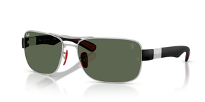 F03171 - Silver with Dark Green Lenses