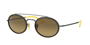 F0493K - Gunmetal with Brown/Silver Mirror Lenses