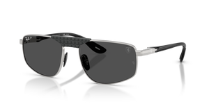 F122K8 - Silver with Polarized Dark Grey Lenses