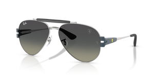 F12311 - Silver with Grey Gradient Lenses
