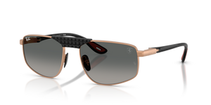 F12771 - Matte Rose Gold with Grey Gradient Lenses