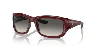 F68111 - Dark Red On Black with Grey Lenses