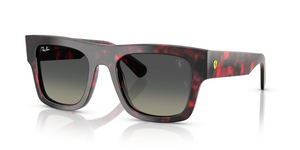 F70511 - Red Havana with Grey Gradient Lenses