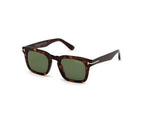 52N - Dark Havana with Green Lenses