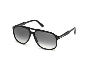 01B - Shiny Black with Gradient Smoke Lenses
