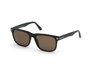 01V - Shiny Black with Blue Polarized Lenses
