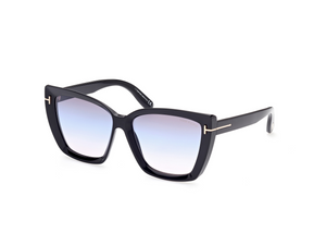 01B - Shiny Black with Gradient Smoke Lenses