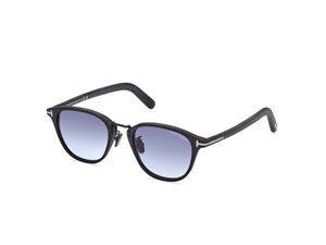 02W - Matte Black with Gradient Blue Lenses