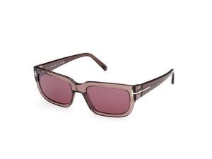45U - Shiny Light Brown with Bordeaux Mirror Lenses