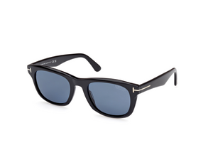 01M - Shiny Black with Polarized Gradient Blue Lenses