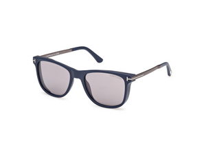 91C - Matte Blue with Smoke Mirror Lenses